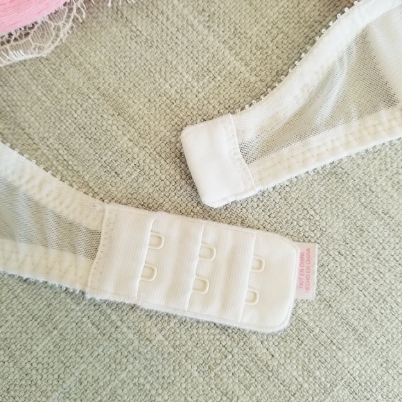 Victoria's Secret Vintage Dream Angels Rhinestone Crystal Lace up Lined Demi Bra - Picture 5 of 16